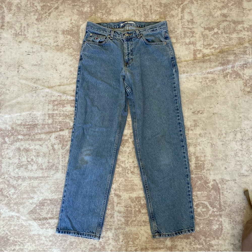 Women’s Tommy Hilfiger Straight Leg Classic Blue Denim Jeans, Size 6